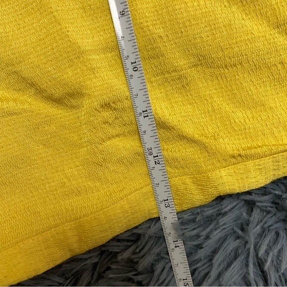 VERONICA BEARD Yellow Lulu Shorts Size L 12 - Picture 7 of 9